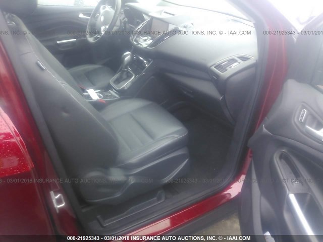 1FMCU9J94EUB40471 - 2014 FORD ESCAPE TITANIUM RED photo 5