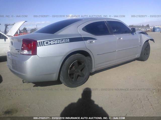 2B3CA3CV3AH309687 - 2010 DODGE CHARGER SXT SILVER photo 4