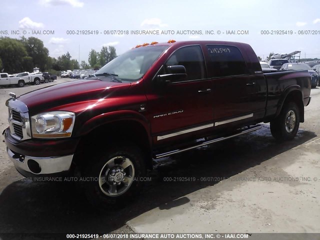 3D3KS29C66G177658 - 2006 DODGE RAM 2500 RED photo 2