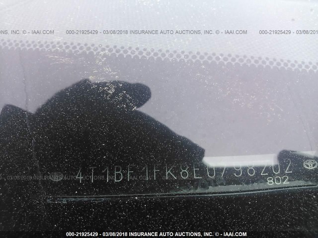 4T1BF1FK8EU798202 - 2014 TOYOTA CAMRY L/SE/LE/XLE 黑色 照片 9