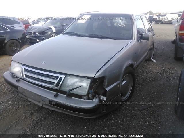 YS3CL55M4N1001272 - 1992 SAAB 9000 SILVER photo 2