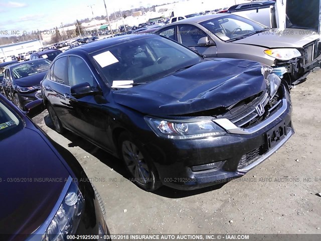 1HGCR2F83EA160985 - 2014 HONDA ACCORD EXL BLACK photo 1
