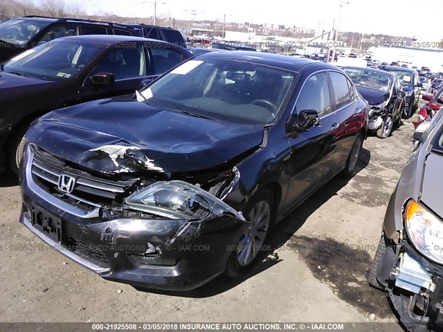 1HGCR2F83EA160985 - 2014 HONDA ACCORD EXL BLACK photo 2