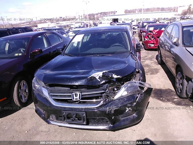 1HGCR2F83EA160985 - 2014 HONDA ACCORD EXL BLACK photo 6