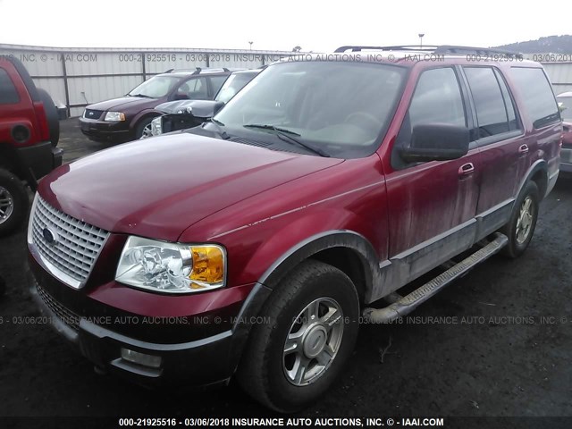 1FMFU16575LA76291 - 2005 FORD EXPEDITION XLT RED photo 2