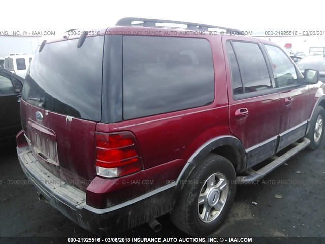 1FMFU16575LA76291 - 2005 FORD EXPEDITION XLT RED photo 4