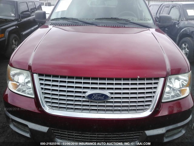 1FMFU16575LA76291 - 2005 FORD EXPEDITION XLT RED photo 6