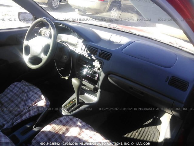 JT2AC52L4T0193783 - 1996 TOYOTA TERCEL STD/DX RED photo 5