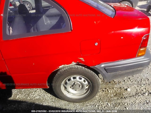 JT2AC52L4T0193783 - 1996 TOYOTA TERCEL STD/DX RED photo 6