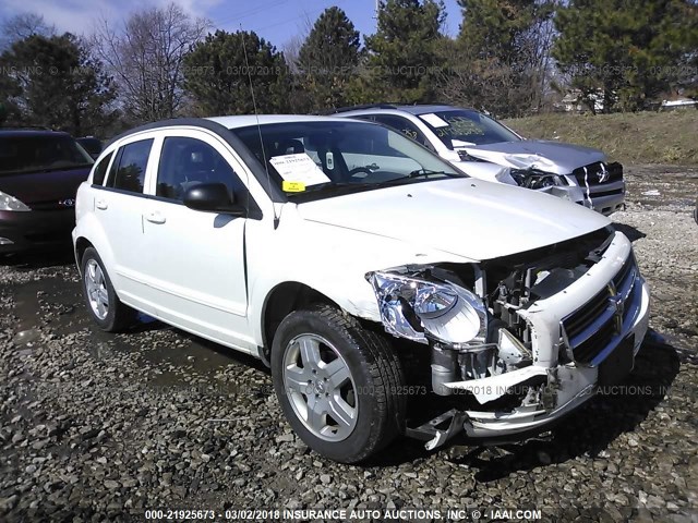 1B3HB48AX9D233070 - 2009 DODGE CALIBER SXT WHITE photo 1