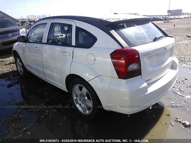 1B3HB48AX9D233070 - 2009 DODGE CALIBER SXT WHITE photo 3