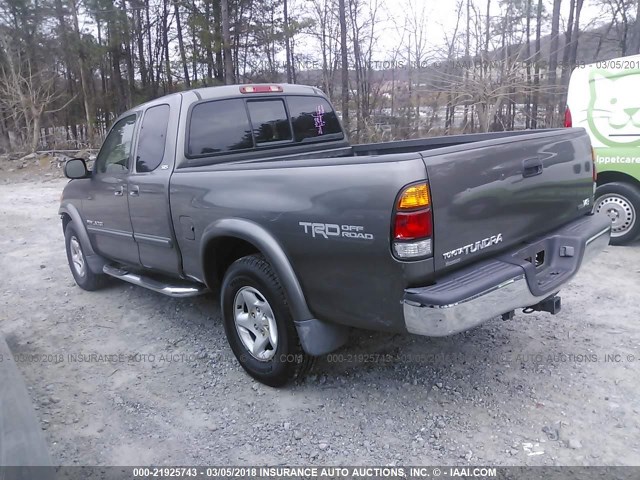 5TBRT34144S455724 - 2004 TOYOTA TUNDRA ACCESS CAB SR5 GRAY photo 3