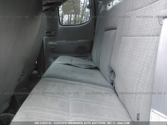 5TBRT34144S455724 - 2004 TOYOTA TUNDRA ACCESS CAB SR5 GRAY photo 8