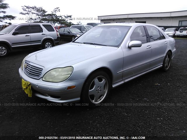 WDBNG70J52A286703 - 2002 MERCEDES-BENZ S 430 SILVER photo 2