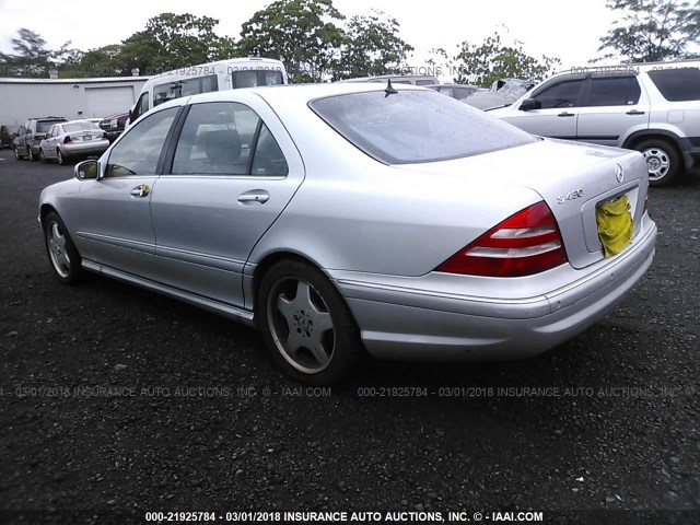 WDBNG70J52A286703 - 2002 MERCEDES-BENZ S 430 SILVER photo 3