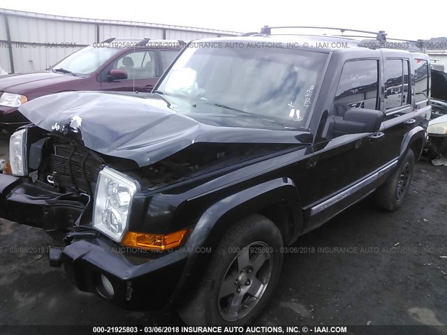 1J4RG4GK8AC161837 - 2010 JEEP COMMANDER SPORT BLACK photo 2