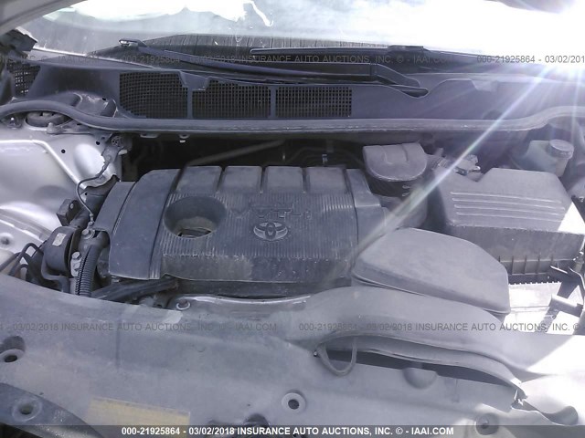 4T3BA3BB9DU045140 - 2013 TOYOTA VENZA LE/XLE SILVER photo 10