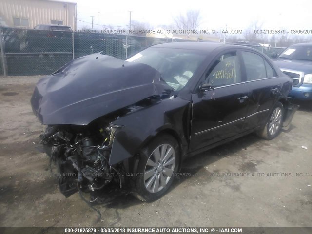 5NPEU46C89H557788 - 2009 HYUNDAI SONATA SE/LIMITED GRAY photo 2