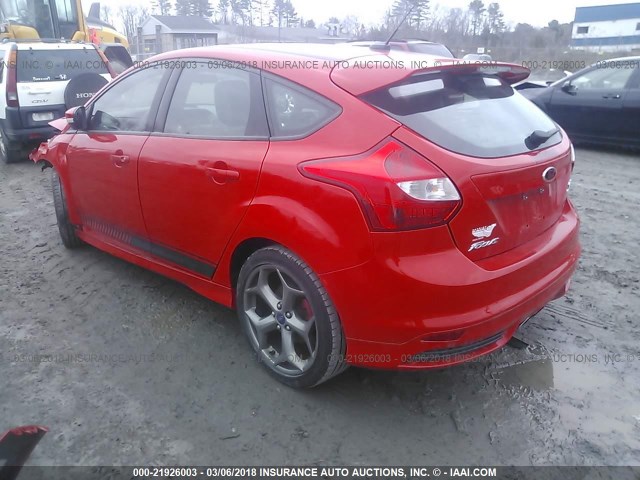 1FADP3L97EL146643 - 2014 FORD FOCUS ST RED photo 3