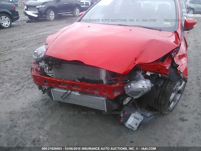 1FADP3L97EL146643 - 2014 FORD FOCUS ST RED photo 6