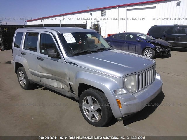 1J8GN28K18W186246 - 2008 JEEP LIBERTY SPORT SILVER photo 1