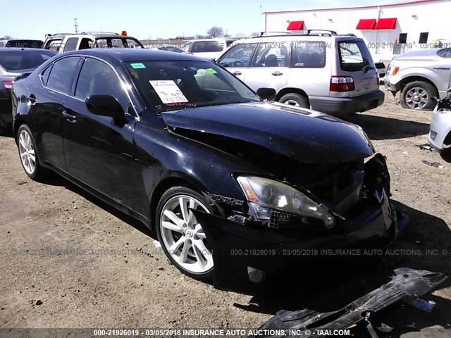 JTHBE262572008431 - 2007 LEXUS IS 350 BLACK photo 1