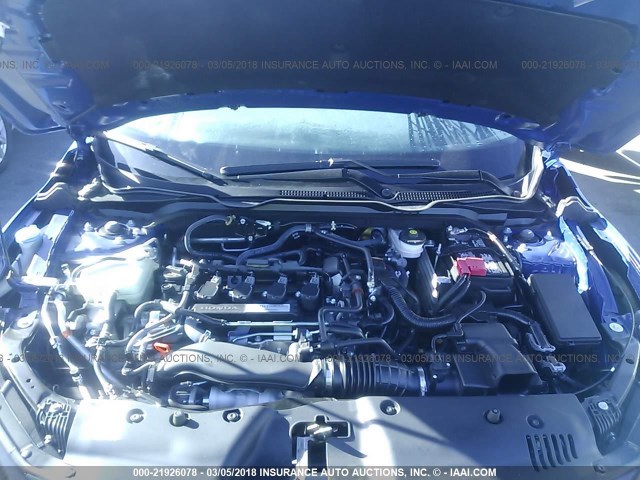 2HGFC3A55HH750242 - 2017 HONDA CIVIC SI BLUE photo 10