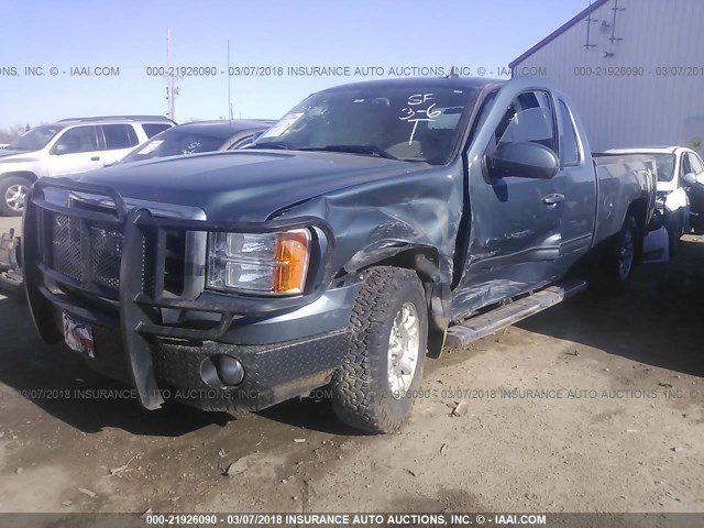 1GTSKWE39AZ218105 - 2010 GMC SIERRA K1500 SLT BLUE photo 2