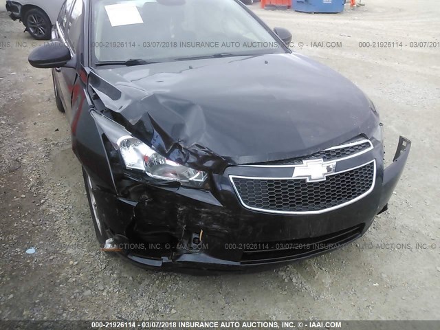 1G1PD5SB2D7172874 - 2013 CHEVROLET CRUZE LT BLACK photo 6