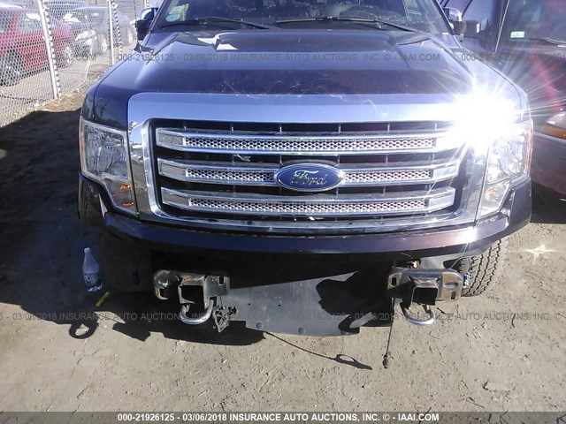 1FTFW1EF8DFC00820 - 2013 FORD F150 SUPERCREW BLACK photo 6