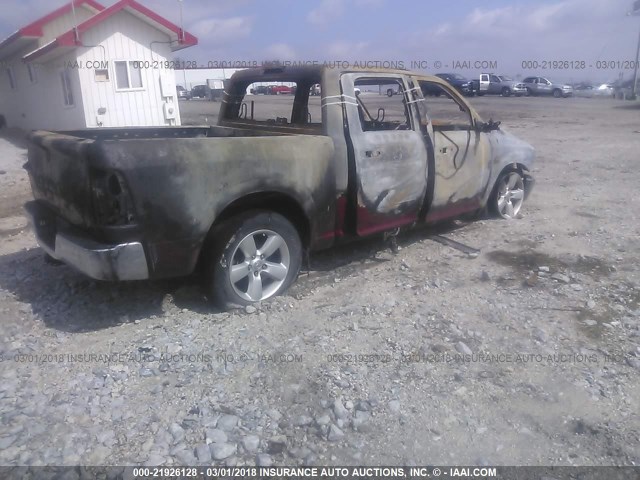 1C6RR6LT3FS639547 - 2015 RAM 1500 SLT MAROON photo 4