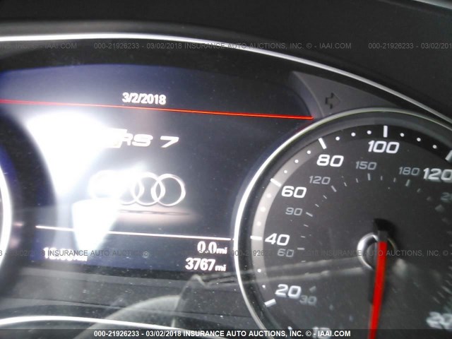 WUAWAAFC6HN903012 - 2017 AUDI RS7 PRESTIGE GRAY photo 7