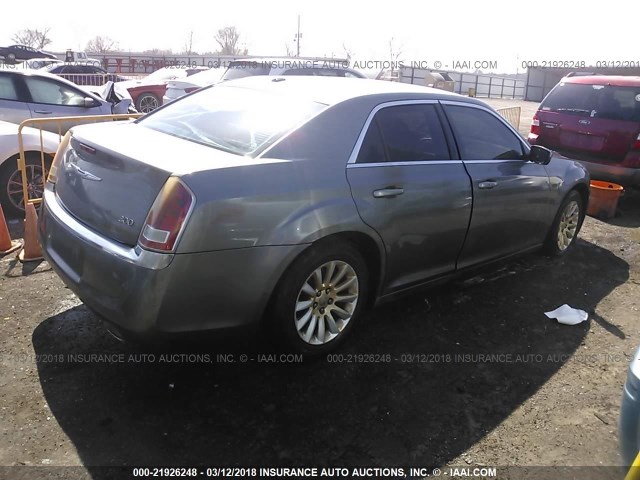2C3CCAAG7CH142453 - 2012 CHRYSLER 300 灰色 照片 4