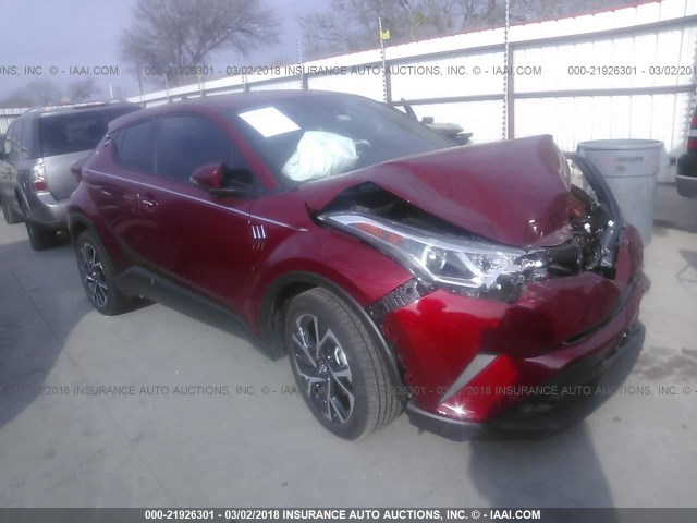 NMTKHMBX0JR041535 - 2018 TOYOTA C-HR XLE/XLE PREMIUM RED photo 1