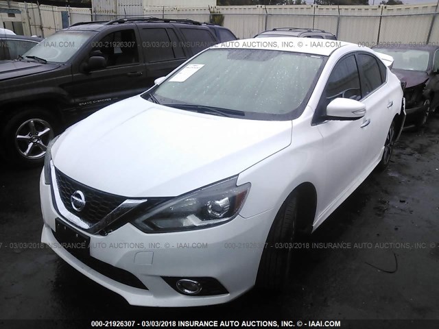 3N1AB7AP8GY259275 - 2016 NISSAN SENTRA S/SV/SR/SL WHITE photo 2