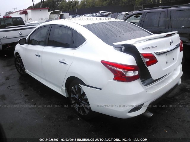 3N1AB7AP8GY259275 - 2016 NISSAN SENTRA S/SV/SR/SL WHITE photo 3