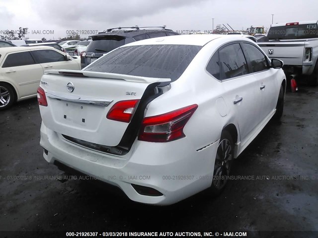 3N1AB7AP8GY259275 - 2016 NISSAN SENTRA S/SV/SR/SL WHITE photo 4
