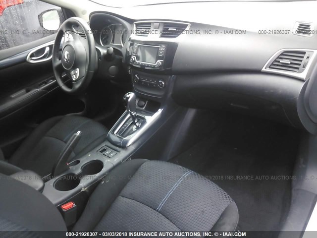 3N1AB7AP8GY259275 - 2016 NISSAN SENTRA S/SV/SR/SL WHITE photo 5