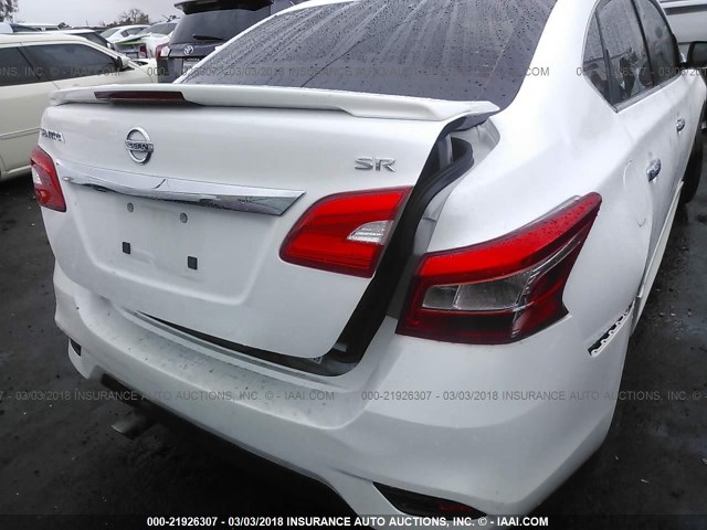 3N1AB7AP8GY259275 - 2016 NISSAN SENTRA S/SV/SR/SL WHITE photo 6