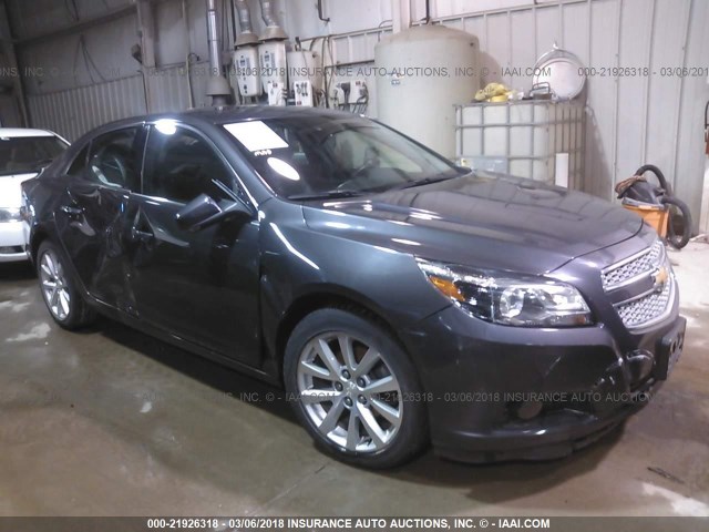1G11H5SA8DF145363 - 2013 CHEVROLET MALIBU LTZ 灰色 照片 1