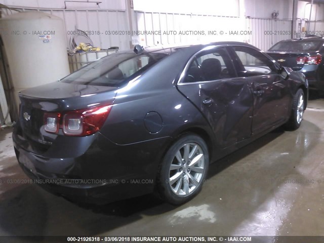 1G11H5SA8DF145363 - 2013 CHEVROLET MALIBU LTZ 灰色 照片 4