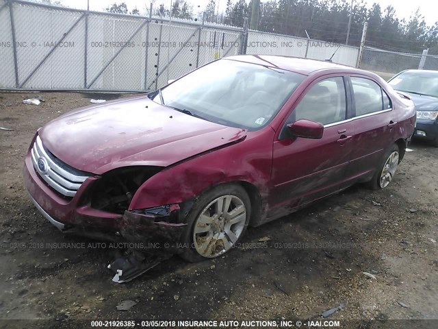 3FAHP08198R156941 - 2008 FORD FUSION SEL RED photo 2