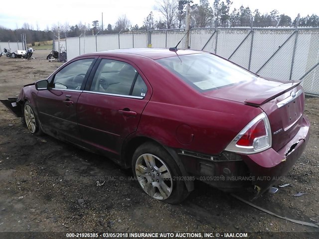 3FAHP08198R156941 - 2008 FORD FUSION SEL RED photo 3