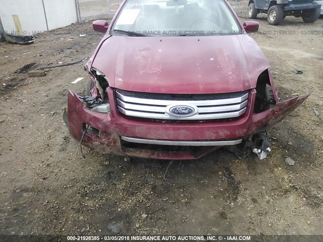 3FAHP08198R156941 - 2008 FORD FUSION SEL RED photo 6