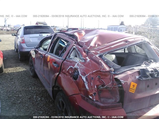 1B3HB48C57D259400 - 2007 DODGE CALIBER SXT ORANGE photo 6