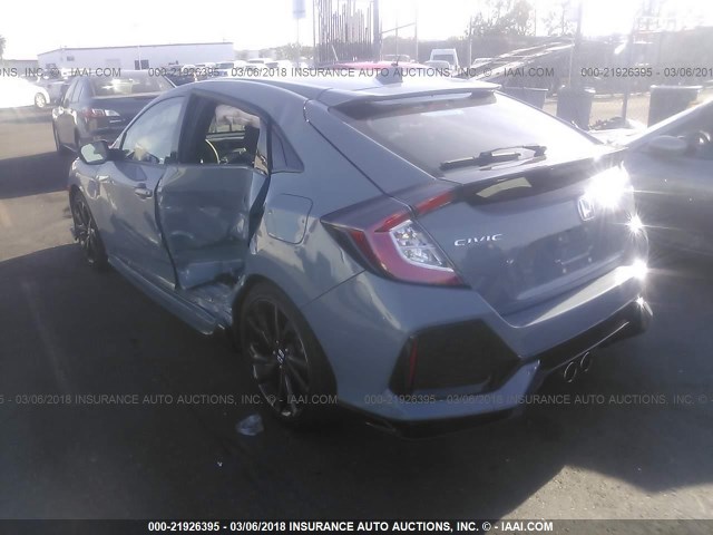 SHHFK7H48HU429208 - 2017 HONDA CIVIC SPORT 浅蓝色 照片 3