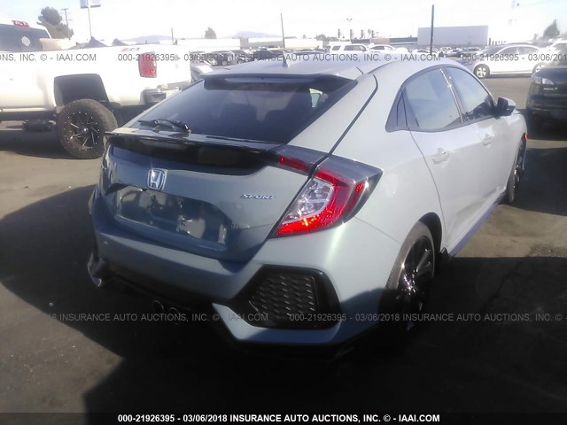SHHFK7H48HU429208 - 2017 HONDA CIVIC SPORT 浅蓝色 照片 4