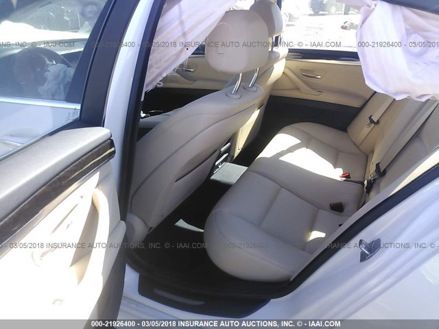 WBA5A7C57GG147904 - 2016 BMW 528 XI WHITE photo 8