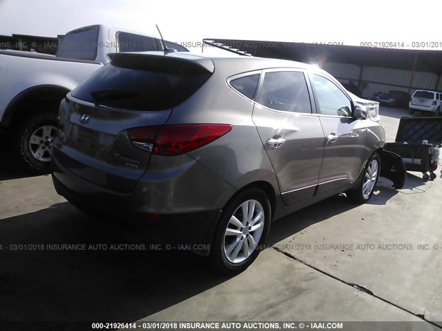 KM8JU3AC3DU566750 - 2013 HYUNDAI TUCSON GLS/LIMITED 棕色 照片 4