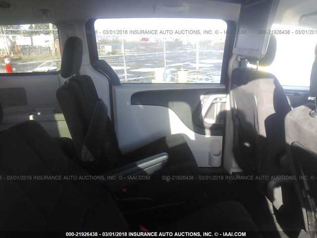 2C4RDGCGXER128496 - 2014 DODGE GRAND CARAVAN SXT MAROON photo 8